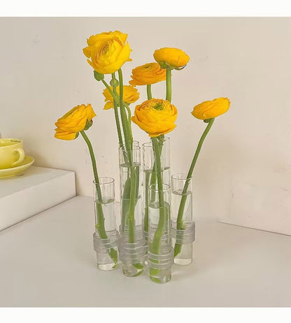 BowLift | Flexible Flower Vases with Hinges | Modern Glass Tube Vase