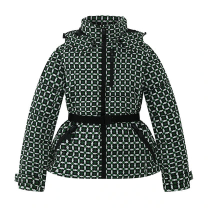 zellvo|Stylish women's hooded puffer jacket for autumn and winter