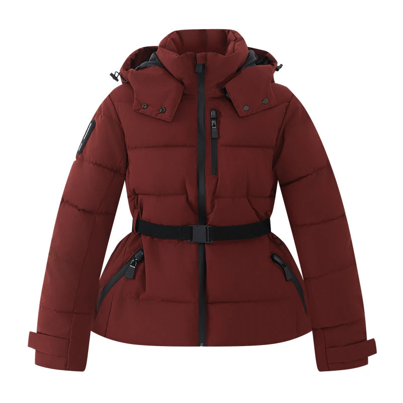 zellvo|Women's padded winter jacket with hood for cold weather protection