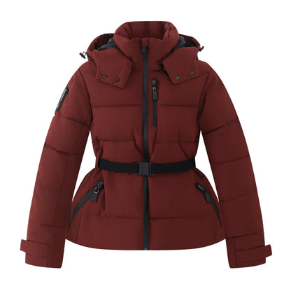 zellvo|Women's padded winter jacket with hood for cold weather protection