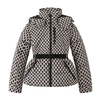 zellvo|Women's winter puffer jacket with padded insulation and hood